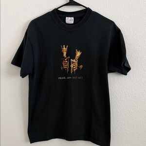 Pearl Jam Riot Act Tour 2003 Black T-Shirt